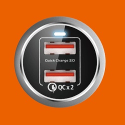 Moxom Auto punjac kc-13 2xusb qc3.0 36w type c sivi ( A708 )-2