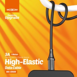 Moxom Usb data kabal mx-cb109 3a type c 1m crni ( U2093 )-2