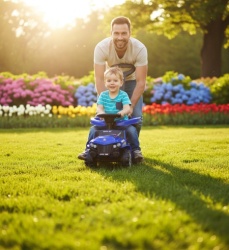 Muzička Auto Guralica 468 - plava