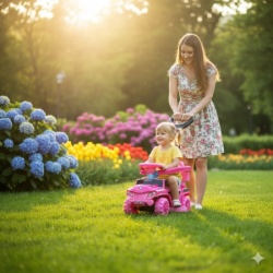Muzička Auto Guralica 468 - Roze