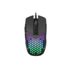 Natec Fury Battler optical mouse 500-6400 DPI, maximum acceleration 12 G, RGB LED black ( NFU-1654 )  - Img 1