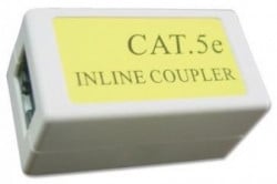 NCA-LC5E-001 Gembird Cat.5E LAN coupler white Spojnica za kabl RJ-45 (alt. TA-350) - Img 1