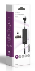 Nedis ACPA116 Universal AC Power Adapter 60W, 6-16V DC, 1.10m 5.0-5.2A 8-plug(s), Black