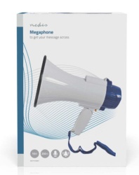 Nedis MEPH150WT Megafon 115dB, max.250m ugradjena sirena i funkcija snimanja, Blue/White-8