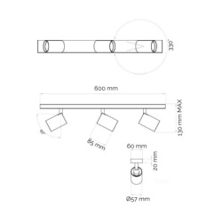 Ningbo Spot lampa 3xGU10   ( E201670 )-2