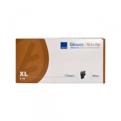 Nitril Rukavice bez pudera Abena XL crne 1/100 ( N037 )