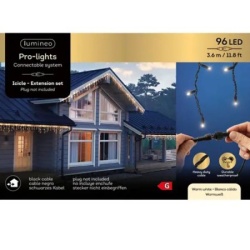 Novogodišnja led rasveta 3,6 m toplo bela 96 l Pro-lights icicle Lumineo 493713 Novogodišnja led rasveta 3,6 m toplo bela 96 l Pro-lights