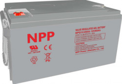 NPP NPG12V-65Ah, GEL BATTERY, C20=65AH, T14, 350*168*179*179, 18,3KG, Light grey - Img 1