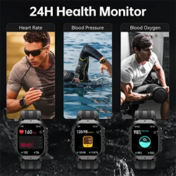 Oukitel BT20 smartwatch sport rugged 350mAh/Heart rate/SpO2/Accelerometer/crno narandasti ( BT20 black-orange ) - Img 2