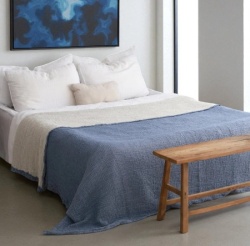 Pamučni prekivač sa dva lica 230x280cm Blue ( VLK000219-blue )