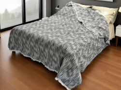 Pamučni prekivač sa dva lica 240x260cm Grey/White ( VLK000220-grey/white )