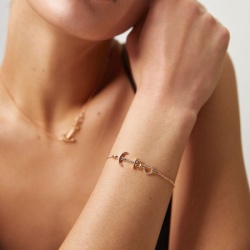 Paul hewitt anchor heart roze zlatna narukvica ( ph003116 )