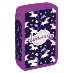 Pernica sa 2 zipa 600d 19*12*4cm puna -unicorn #7-36019 ( 32071 )