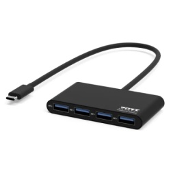 Port Designs USB-C hub 4X USB-A 3.0 ports