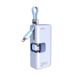Power bank moxom mx-pb161 fast pd20w+ pd22.5w 5000mah plava ( BAT2675 )