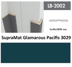 Profil Zidni MDF LB-2002 SupraMat Glamarous Pacific (3029) 2800x48x3mm ( 026-066 )