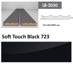 Profil Zidni MDF LB-2050 Soft Touch Black (723) 2800x140x18mm ( 026-051 )