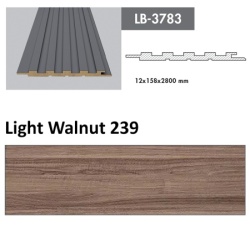 Profil Zidni MDF LB-3783 Light Walnut (239) 2800x158x12mm ( 026-057 )