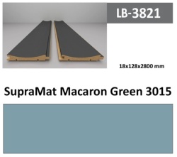 Profil Zidni MDF LB-3821 SupraMat Macaron Green (3015) 2800x128x18mm ( 026-045 )