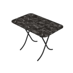 Proizvod sa nedostatkom - OUTLET - Alesta al10030cm sto višenamenski sklopivi tekstura crni mermer 70x100cm