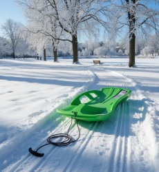 Proizvod sa nedostatkom - OUTLET - Prosperplast Snow Train slider - zelene ( ISBST-361C )