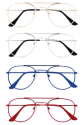 Prontoleggo naočare za čitanje sa dioptrijom Aviator zlatne, srebrne, plave, crvene - Img 1