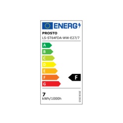 Prosto LED filament sijalica dimabilna toplo bela 7W   ( LS-ST64FDA-WW-E27/7 )-2