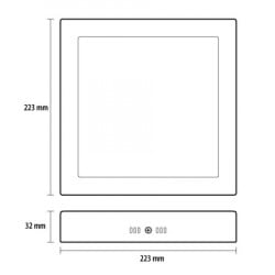 Prosto LED nadgradna panel lampa 18W dnevno svetlo ( LNP-P18/W ) - Img 2