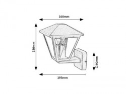 Rabalux Paravento spoljna zidna svetiljka ( 7146 ) - Img 2