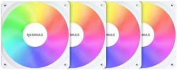 Raidmax Infinity X-Air White ARGB , NV-X120FWDC4 Ventilator 4x 120mm kit