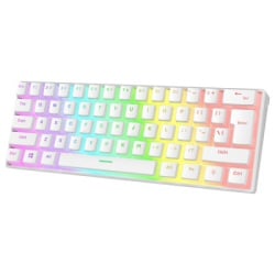 Rampage Radiant K11 Red Switch US RGB bela Tastatura USB-C -5