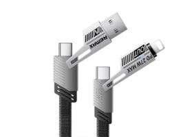Remax RC-C189 3.1 USB/TIP C/Iphone 65W 1m crna DATA kabl