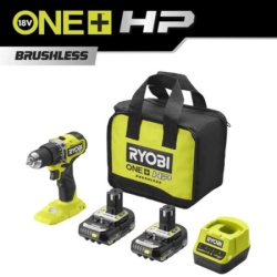 Ryobi Set - udarna bušilica (18V ONE+™ HP) sa 2 baterije (2Ah) i punjačem  ( RDD18C-220S )-1