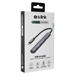 S-link SW-U324 USB 3.0 na USB-C 3 port USB 2.0 Adapter -3