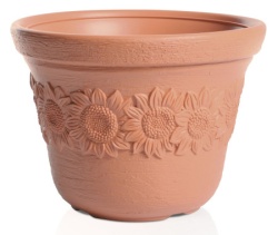 Saksija Sunny 30cm terakota ( 17837 )