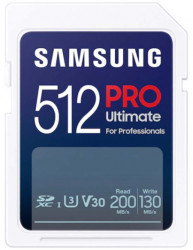 Samsung SD card 512GB, pro ultimate, SDXC, UHS-I U3 V30 ( MB-SY512S/WW )