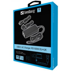 Sandberg punjač za laptop USB-C AC PD100W 135-82 - Img 2