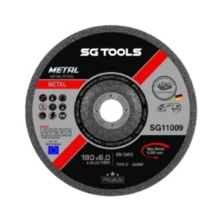 SG TOOLS SG11009 brusna ploča ispupčena 180 x 6.0mm Metal Premium A 24 RBF ( SG11009 )