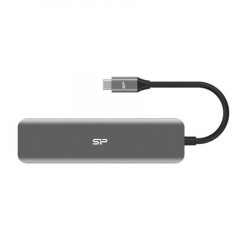 Silicon Power USB-C 7-in-1 Hub, SD Card-reader Cable 0.15m ( SPU3C07DOCSU200G ) - Img 2