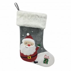 Sock, novogodišnja čarapa, siva, 50cm ( 760516 ) - Img 1