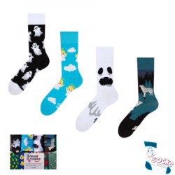 Socks & Friends set čarapa 4/1 white and blue sensation ( 34052 )