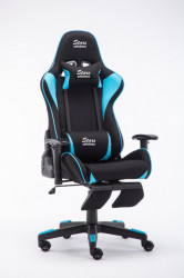 Stars Solutions stolica gaming RGC-9012 with footrest black blue - Img 1