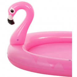 SunClub Flamingo bazen na naduvavanje sa toboganom i prskalicom 210x125x78cm - Img 4