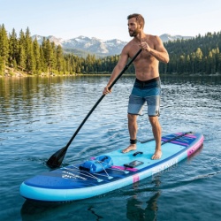 SUP daska na naduvavanje Ridewave tamno plava - full set