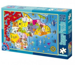 Super Puzzle 240PCS MAPS 04 ( 07/50663-04 ) - Img 2