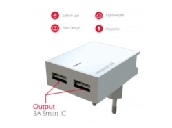 Swissten punjač 2x USB 3A + kabl lightning 1,2m bela ( 80070 )-2