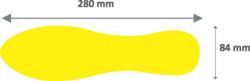 Tarifold simboli za podno obeležavanje "stopalo" 1/10 žuta ( 02T1978G )