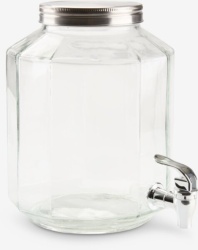 Tegla sa slavinom 4,25ltr. staklo