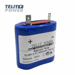 TelitPower baterija NiMH 2.4V 3000mAh PANASONIC za Zumtobel 04797088 ( P-2258 ) - Img 2
