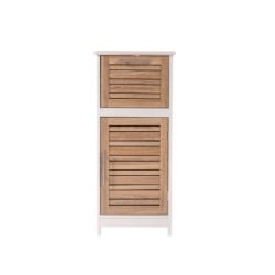 Tendance kupatilski ormaric sa vratima i fiokom stockholm 36,5x30x83cm mdf bambus bela ( 9902306 )-1